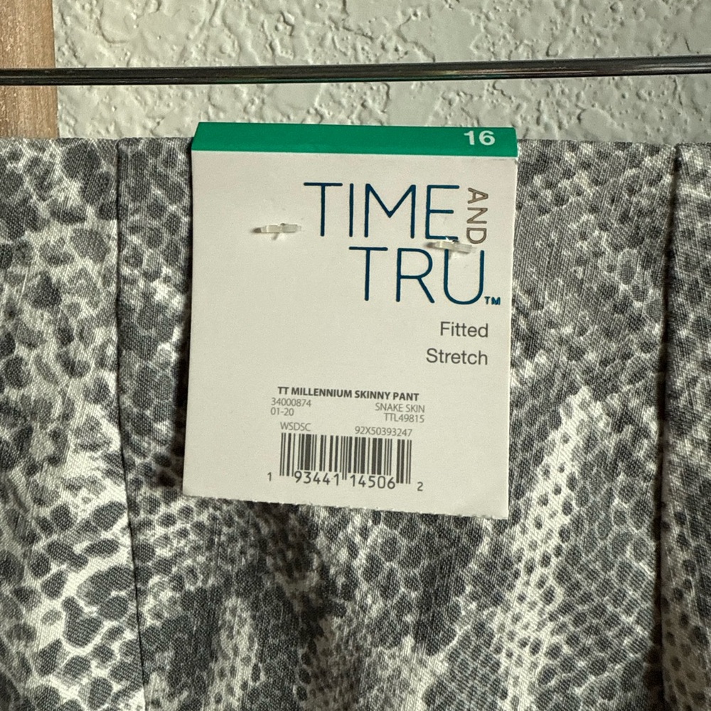 Time & Tru Millennium Skinny Stretch pants sz: 16 - Picture 8 of 10